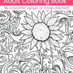 Grab This Free Printable Spring Adult Coloring Book (No Strings Inside Free Printable Coloring Books For Adults