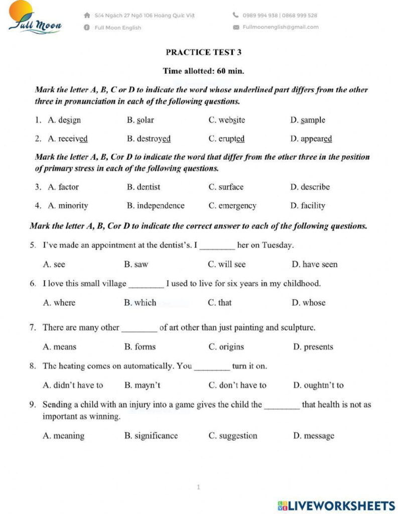 Grade 9 English As A Second Language (Esl) Worksheet | Live Pertaining To 9Th Grade English Worksheets Free Printable Grade 9 English As A Second Language (Esl) Worksheet | Live Pertaining To 9Th Grade English Worksheets Free Printable