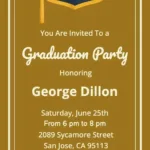 Graduation Party   Free Graduation Party Invitation Templates Inside Free Printable Graduation Dinner Invitations