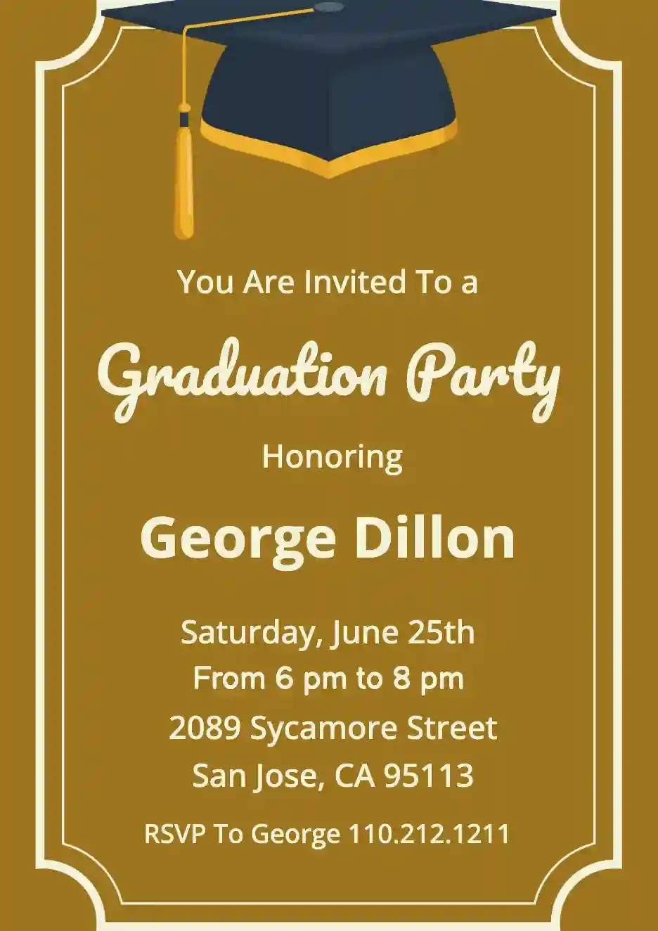 Graduation Party - Free Graduation Party Invitation Templates inside Free Printable Graduation Dinner Invitations