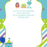 Great Event Using Free Monster Baby Shower Invitations Templates Within Free Printable Monsters Inc Birthday Invitations