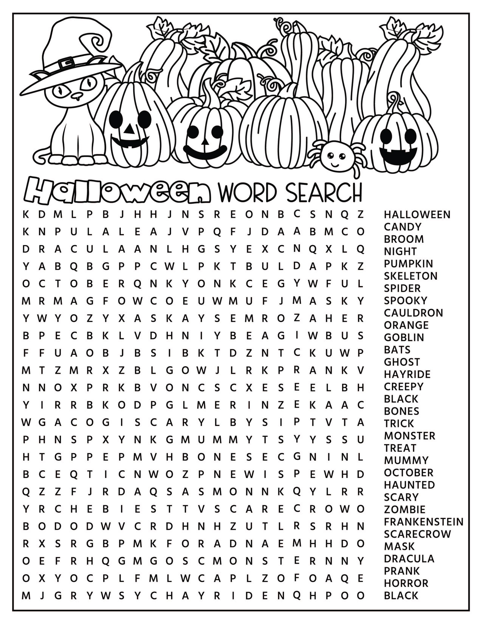 Halloween Activity Pages - Free Printables! - Kids Activity Zone pertaining to Free Printable Halloween Activities