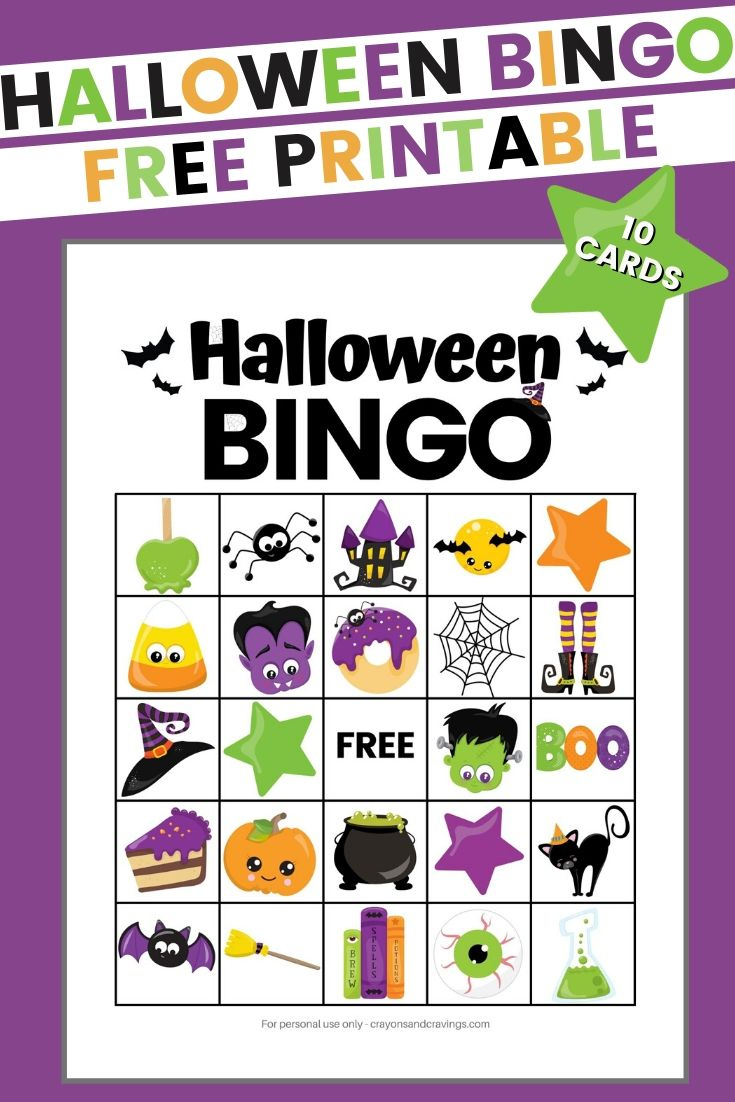 Halloween Bingo Free Printable Halloween Game For Kids inside Free Printable Halloween Bingo