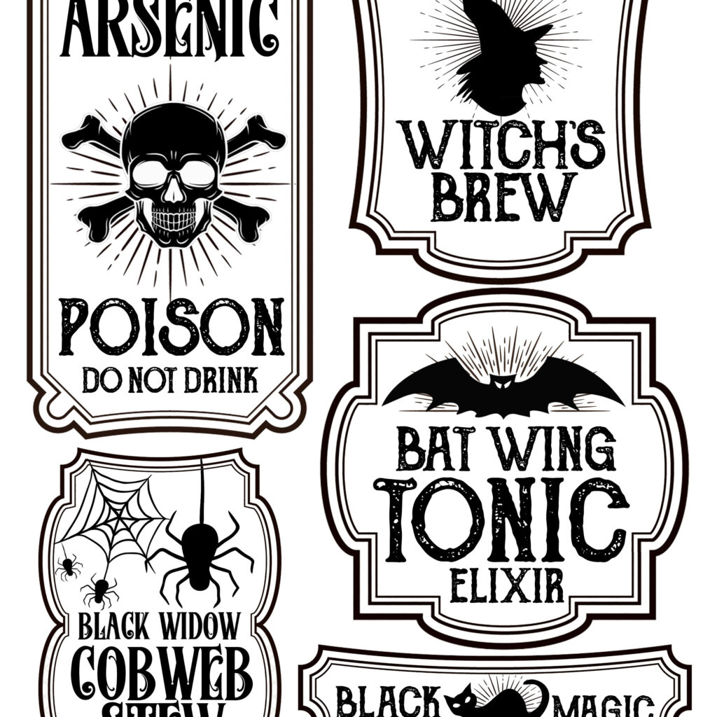 Halloween Bottle Labels Free Printables Potions Labels With Regard To Free Printable Halloween Labels Halloween Bottle Labels Free Printables Potions Labels With Regard To Free Printable Halloween Labels