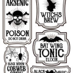 Halloween Bottle Labels   Free Printables   Potions Labels With Regard To Free Printable Halloween Labels