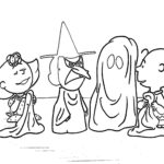 Halloween Colorings: Charlie Brown Halloween Coloring Picture Inside Free Printable Charlie Brown Halloween Coloring Pages