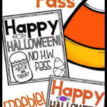 Halloween Homework Pass Freebie For Free Printable Halloween Homework Pass
