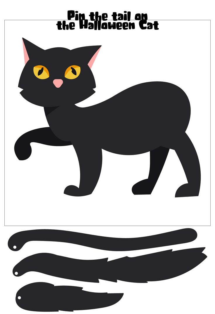Halloween Party Games - 15 Free Pdf Printables | Printablee within Free Printable Pin the Tail on the Cat