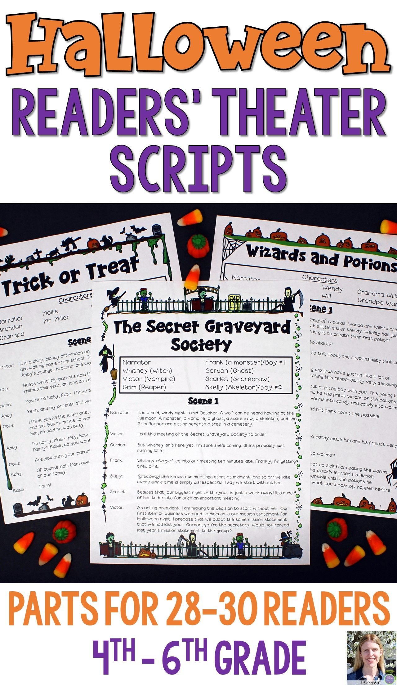 Halloween Readers Theater Free Printable - Printable Party Favors pertaining to Free Printable Halloween Play Scripts