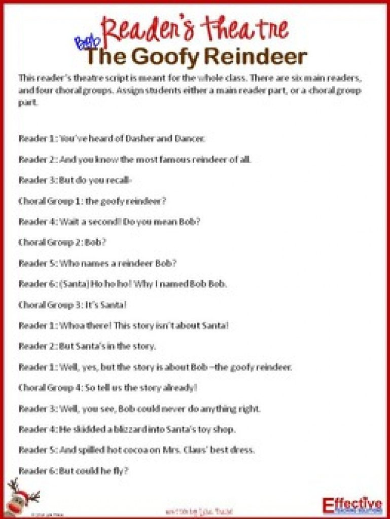 Halloween Readers Theater Free Printable - Printable Party Favors with regard to Free Printable Readers Theater Scripts 3Rd Grade