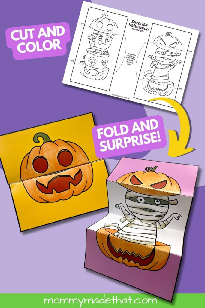 Halloween Surprise Cards: A Fun Coloring Activity With Printable Halloween Cards To Color For Free Halloween Surprise Cards: A Fun Coloring Activity With Printable Halloween Cards To Color For Free