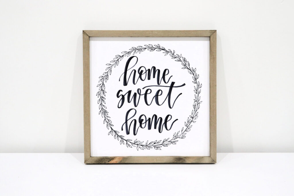 Hand Lettered "Home Sweet Home" Sign Amy Latta Creations Pertaining To Home Sweet Home Free Printable Hand Lettered "Home Sweet Home" Sign Amy Latta Creations Pertaining To Home Sweet Home Free Printable