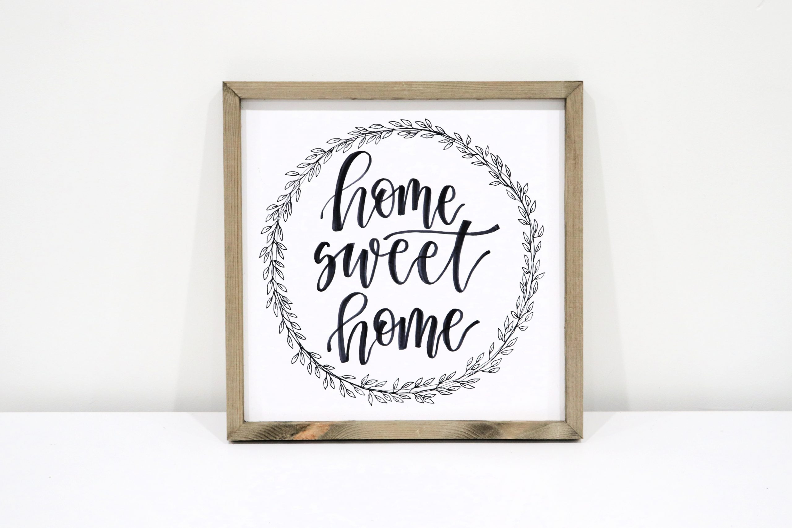 Hand Lettered &amp;quot;Home Sweet Home&amp;quot; Sign - Amy Latta Creations pertaining to Home Sweet Home Free Printable