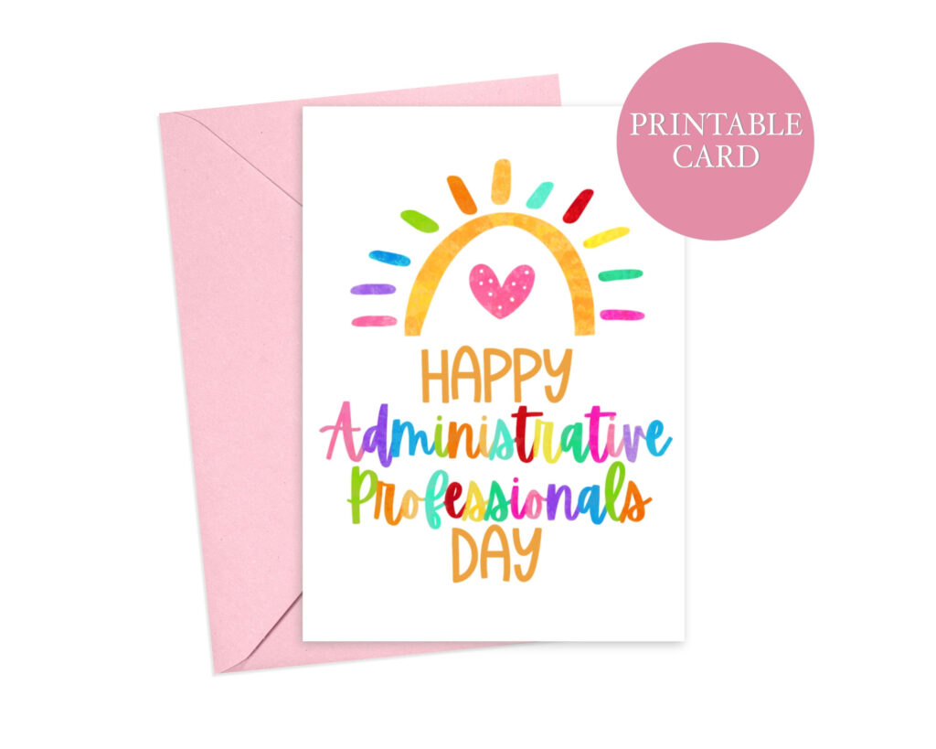 Happy Administrative Professionals Day Card | Admin Professionals In Administrative Professionals Cards Printable Free Happy Administrative Professionals Day Card | Admin Professionals In Administrative Professionals Cards Printable Free