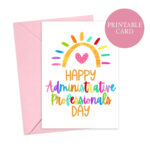 Happy Administrative Professionals Day Card | Admin Professionals In Administrative Professionals Cards Printable Free