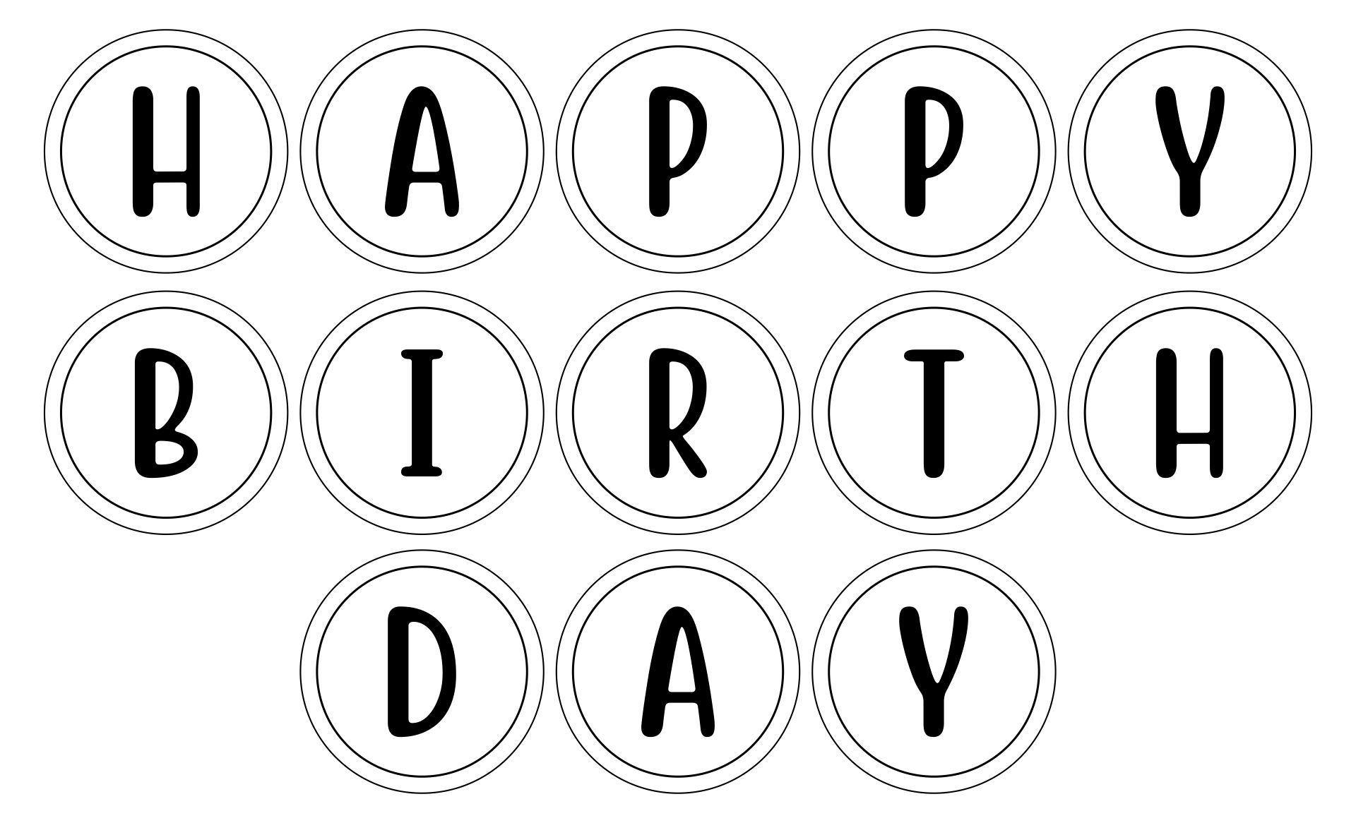 Happy Birthday Letters Template - 10 Free Pdf Printables inside Free Happy Birthday Printable Letters