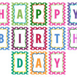 Happy Birthday Printable Letters   Printable Party Favors Within Free Happy Birthday Printable Letters