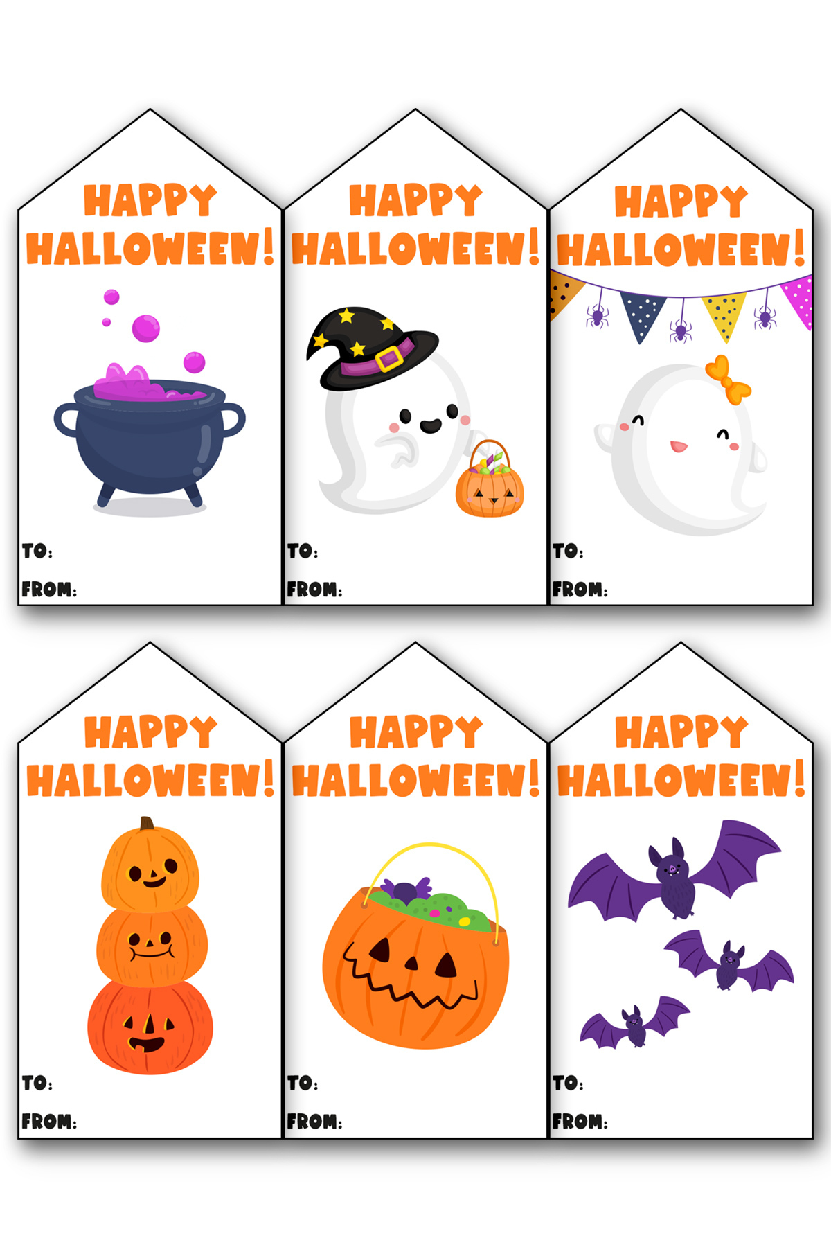 Happy-Halloween-Printable-Tags-Example-01 - Mom Envy regarding Free Printable Halloween Tags
