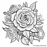 Hard Coloring Pages Of Flowers   Free & Printable!   Worksheets In Free Printable Hard Coloring Pages For Adults