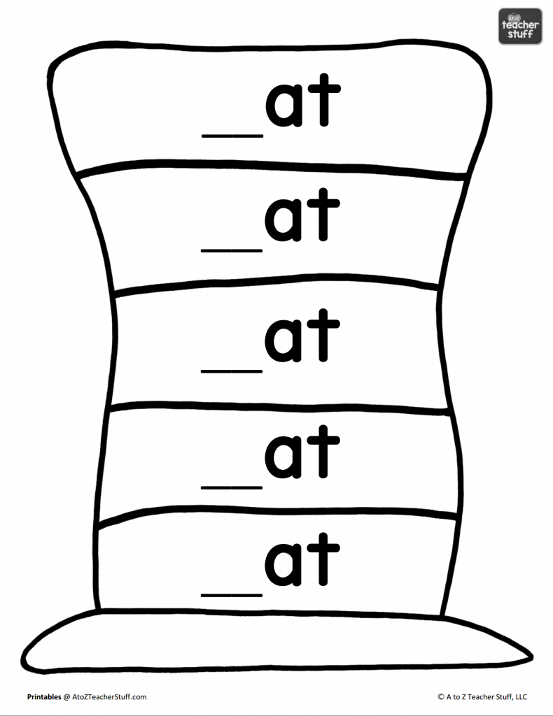Hat Printables For Dr. Seuss, Cat In The Hat, Or Just Hats! | A To within Cat in the Hat Free Printable Worksheets