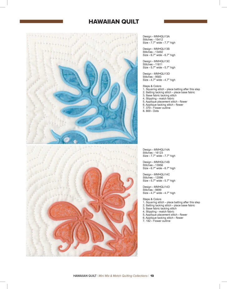 Free Printable Hawaiian Quilt Patterns