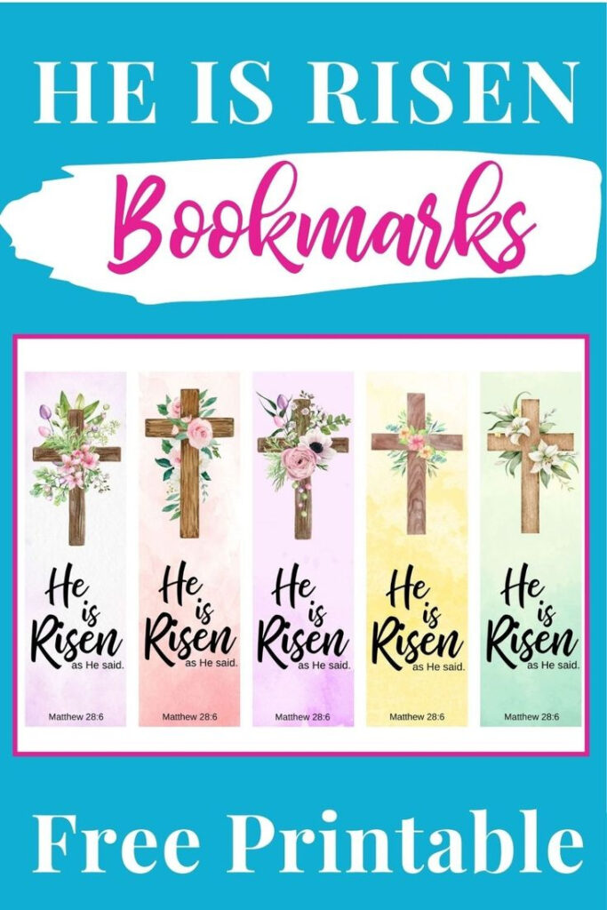 He Is Risen Bookmarks Free Printable Inside Free Printable Religious Easter Bookmarks He Is Risen Bookmarks Free Printable Inside Free Printable Religious Easter Bookmarks