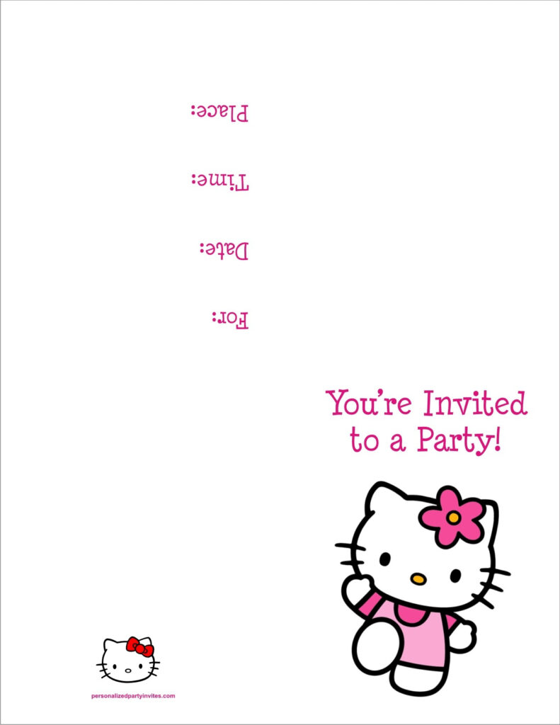 Hello Kitty Free Printable Birthday Party Invitation Personalized Regarding Hello Kitty Birthday Card Printable Free Hello Kitty Free Printable Birthday Party Invitation Personalized Regarding Hello Kitty Birthday Card Printable Free