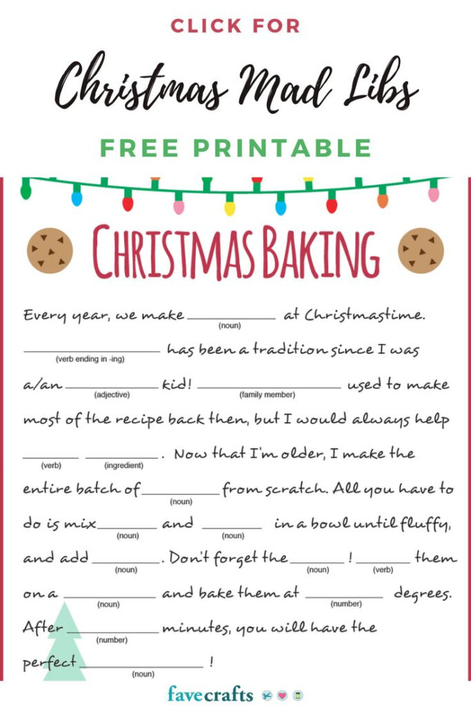 Holiday Baking Christmas Mad Libs Printable Within Christmas Mad Libs Printable Free Holiday Baking Christmas Mad Libs Printable Within Christmas Mad Libs Printable Free