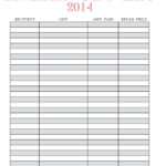 Holiday Gift List  Free Printable!   One Beautiful Home For Free Printable Gift List