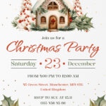 Holiday Party Invitation Free Google Docs Template   Gdoc.io Pertaining To Holiday Invitations Free Printable