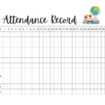 Homeschool Attendance Record Tracker Log Sheet Printable   Etsy Pertaining To Free Printable Attendance Sheets For Homeschool