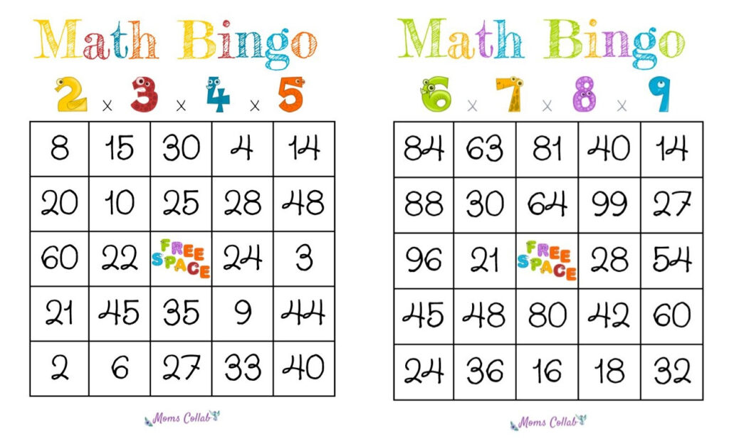 How To Make A Math Bingo Game To Help Kids Learn Arithmetic In Math Bingo Free Printable