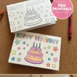 How To Make A Pop Up Birthday Card   Free Printable   Pjs And Paint Regarding Free Printable Birthday Pop Up Card Templates