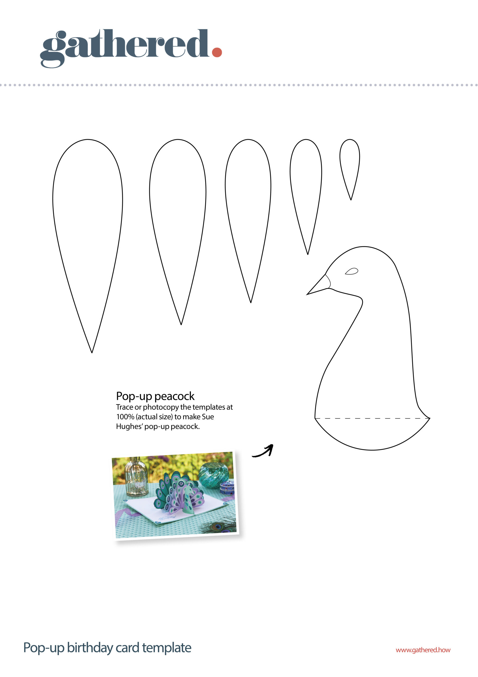 How To Make A Pop-Up Birthday Card - Gathered regarding Free Printable Birthday Pop Up Card Templates
