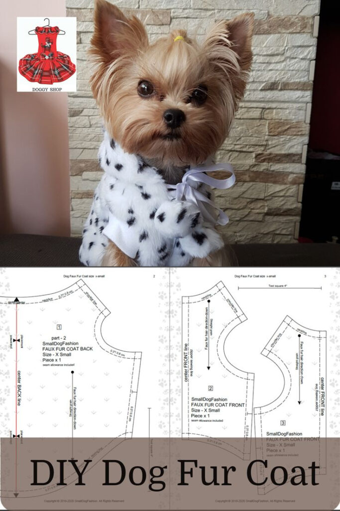 How To Make Dog Faux Fur Coat, Sewing Pattern Pdf With Regard To Free Printable Sewing Patterns For Dog Clothes How To Make Dog Faux Fur Coat, Sewing Pattern Pdf With Regard To Free Printable Sewing Patterns For Dog Clothes