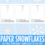 How To Make Paper Snowflakes + Free Printable Patterns Pertaining To Free Printable Snowflake Patterns