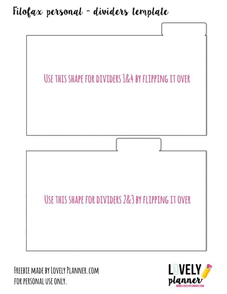 How To Make Planner Dividers For Your Filofax Or Kikki K (+ Free Within Free Printable Dividers How To Make Planner Dividers For Your Filofax Or Kikki K (+ Free Within Free Printable Dividers
