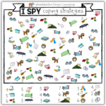 I Spy Coping Skills! Free Poster / Printable   Wholehearted School Within Free Printable Coping Skills Worksheets