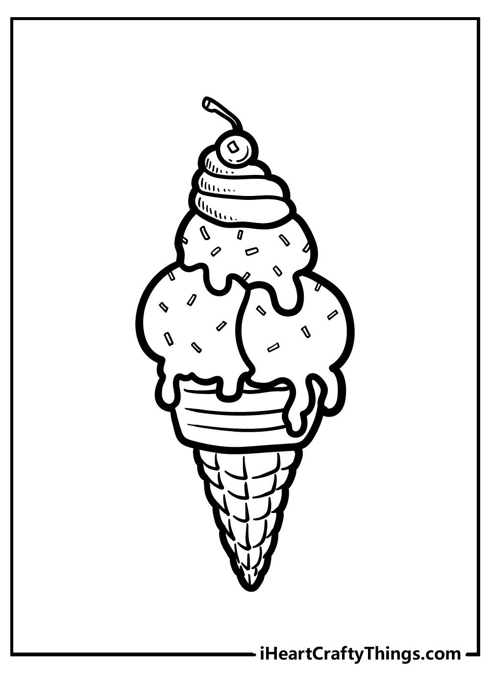 Ice Cream Coloring Pages (100% Free Printables) with regard to Ice Cream Color Pages Printable Free