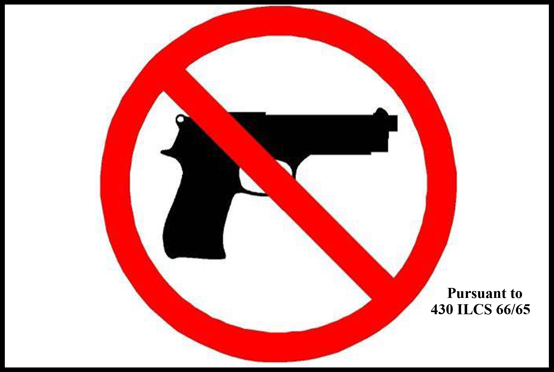 Il Firearm Applicant Portal with Free Printable No Guns Allowed Sign