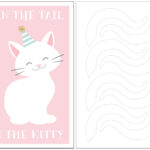 Instant Download   Pin The Tail On The Kitty Cat Birthday Party Intended For Free Printable Pin The Tail On The Cat