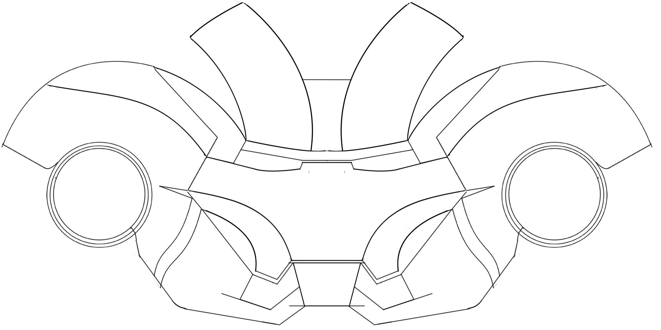 Iron Man Helmet Papercraft | Ironman Helmet Template pertaining to Free Printable Ironman Mask