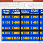 Jeopardy! Game Template For Powerpoint (2022) | Slidelizard® Inside Free Printable Jeopardy Template