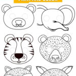 Jungle Animal Mask Printable Coloring Page Within Animal Face Masks Printable Free