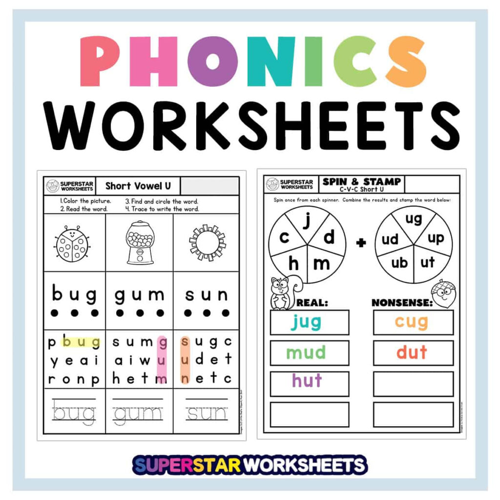 Kindergarten Phonics Worksheets Superstar Worksheets Pertaining To Free Printable Phonics Books For Kindergarten Kindergarten Phonics Worksheets Superstar Worksheets Pertaining To Free Printable Phonics Books For Kindergarten