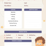 Kindergarten Report Card Free Google Docs Template   Gdoc.io Within Free Printable Kindergarten Report Cards