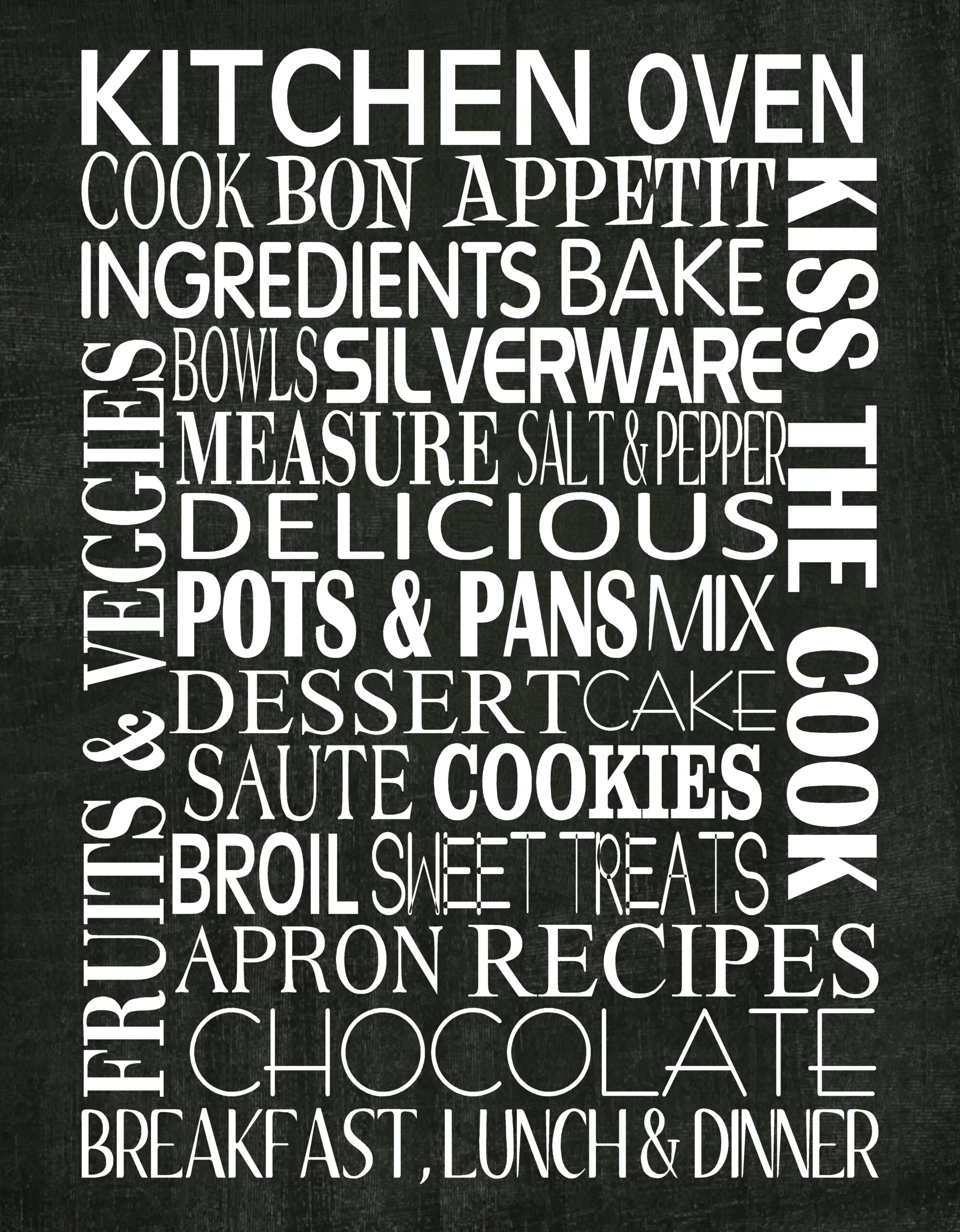 Kitchen Subway Art – The Idea Door pertaining to Free Printable Subway Art Template