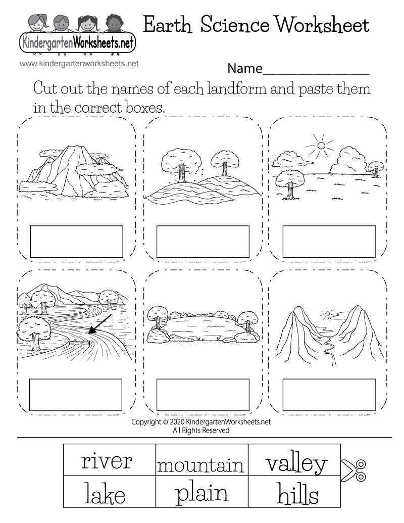 Landforms Earth Science Worksheet - Free Printable, Digital, &amp;amp; Pdf in Free Printable Worksheets For Kids Science