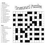 Large Print Easy Crossword Puzzles   10 Free Pdf Printables Throughout Free Easy Printable Crossword Puzzles For Adults