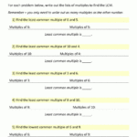 Least Common Multiple Worksheets Page With Regard To Free Printable Lcm Worksheets